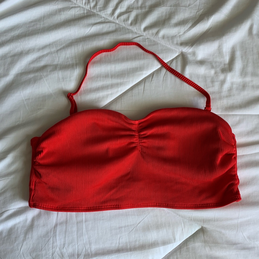 Red Tube Swim Top